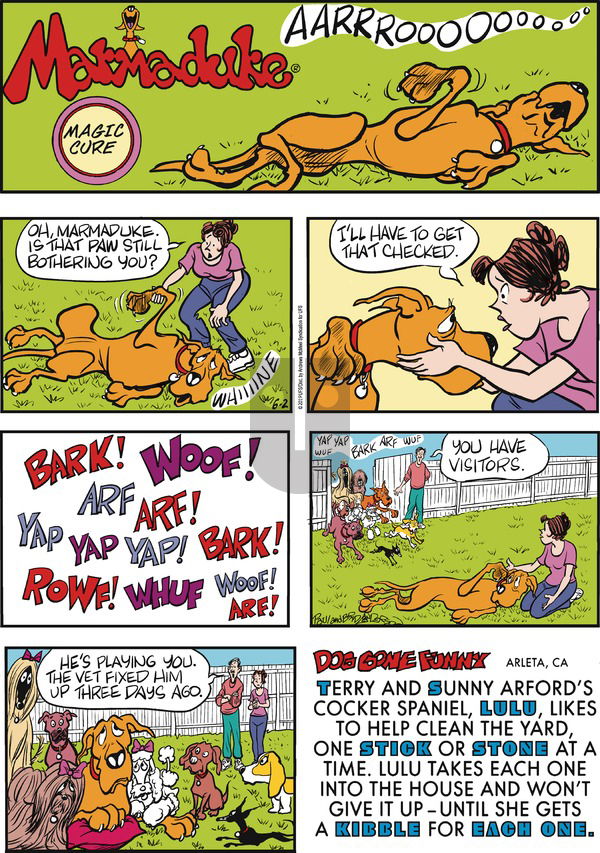 Marmaduke on Sunday June 2, 2019 Comic Strip