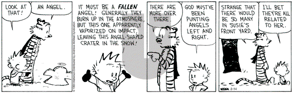 Calvin and Hobbes - Tuesday February 14, 2023 Comic Strip