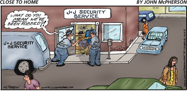 Close to Home on Sunday November 11, 2012 Comic Strip