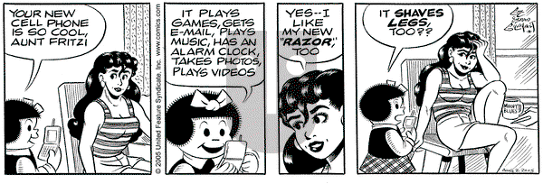 Nancy on Tuesday August 2, 2005 Comic Strip