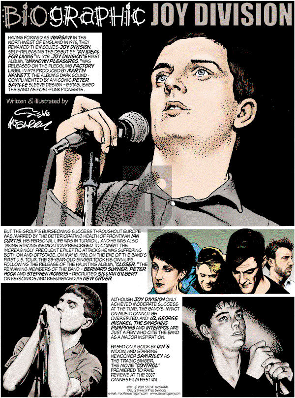 Biographic on Sunday October 14, 2007 Comic Strip
