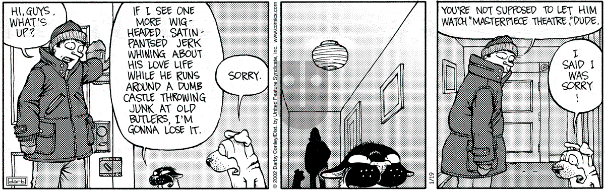 Get Fuzzy - Saturday January 19, 2002 Comic Strip