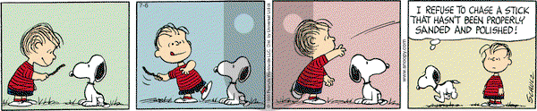 Peanuts - Saturday July 6, 2013 Comic Strip