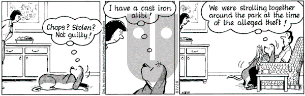 Fred Basset on Tuesday July 20, 2004 Comic Strip