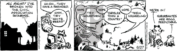 Over the Hedge on Tuesday June 27, 1995 Comic Strip