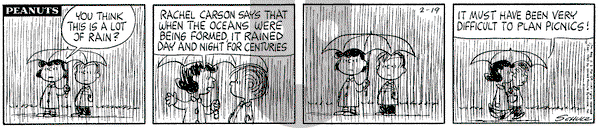 Peanuts on Tuesday February 19, 1963 Comic Strip