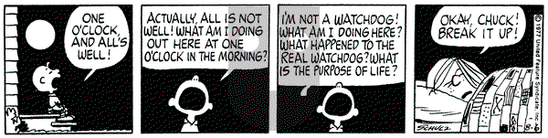 Peanuts on Saturday August 6, 1977 Comic Strip