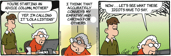 Lola on Wednesday April 8, 2020 Comic Strip