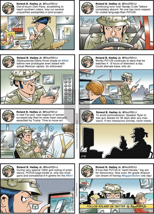 Doonesbury on Sunday February 18, 2018 Comic Strip