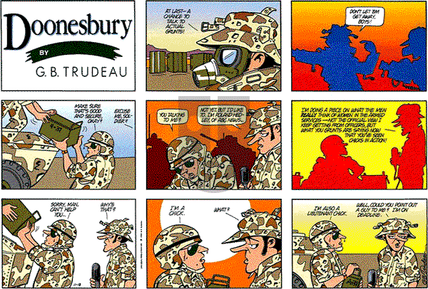 Doonesbury on Sunday November 18, 1990 Comic Strip
