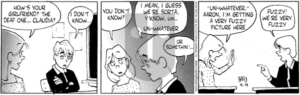 Luann on Thursday September 19, 2002 Comic Strip