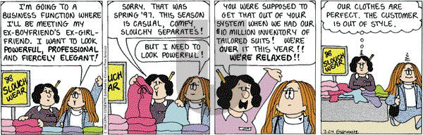 Cathy Classics on Thursday May 20, 1999 Comic Strip