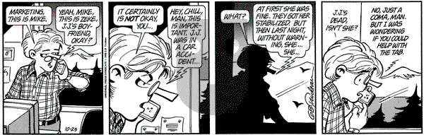 Doonesbury on Monday October 23, 1995 Comic Strip