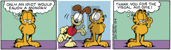 Garfield on Monday December 4, 1995 Comic Strip