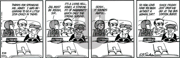 Doonesbury on Saturday August 29, 1981 Comic Strip
