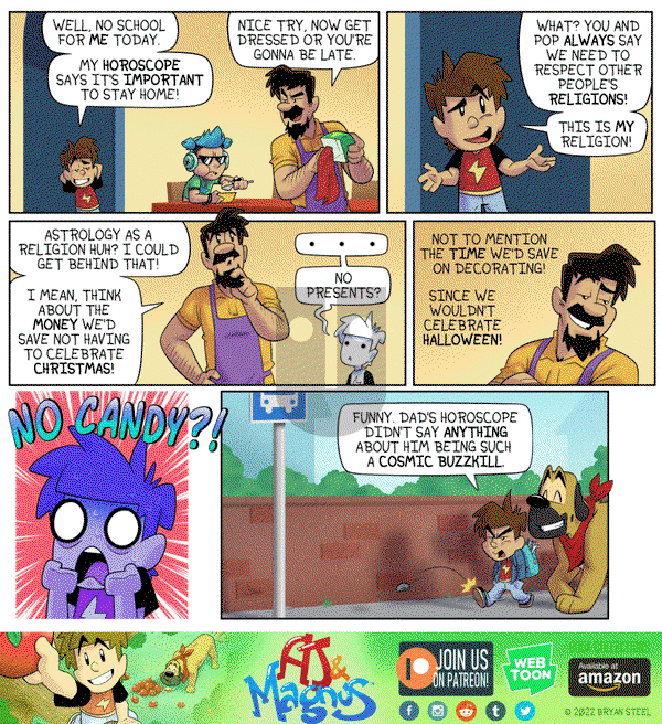 AJ and Magnus on Monday February 21, 2022 Comic Strip