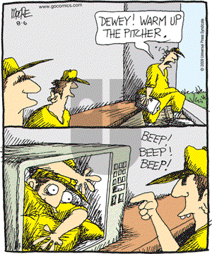 In the Bleachers - Thursday August 6, 2009 Comic Strip