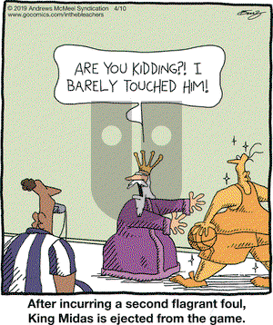 In the Bleachers on Wednesday April 10, 2019 Comic Strip