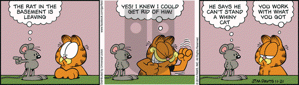 Garfield on Friday November 21, 2014 Comic Strip