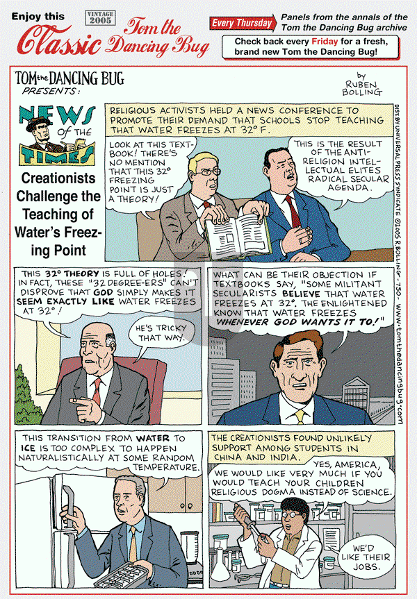 Tom the Dancing Bug on Thursday April 3, 2014 Comic Strip