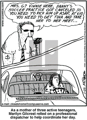 Close to Home on Thursday January 25, 2001 Comic Strip