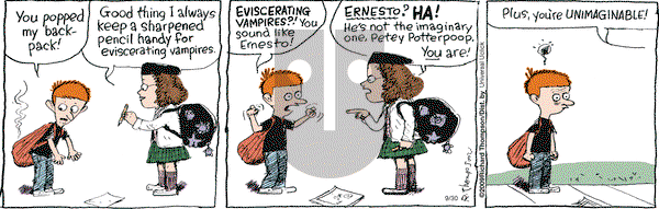 Cul de Sac on Friday September 30, 2011 Comic Strip