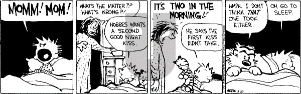 Calvin and Hobbes - Saturday February 23, 1991 Comic Strip