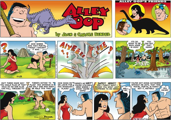Alley Oop on Sunday October 28, 2012 Comic Strip