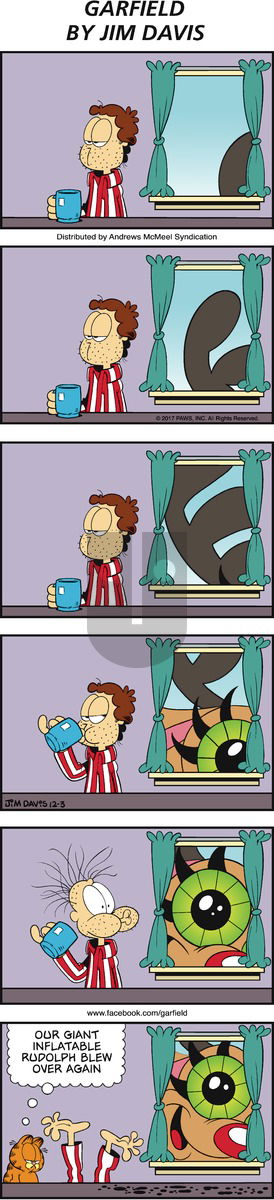 Garfield on Sunday December 3, 2017 Comic Strip