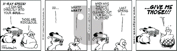 Over the Hedge on Saturday October 11, 1997 Comic Strip