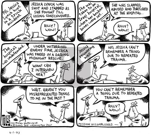 Tom Toles on Sunday June 1, 2003 Comic Strip