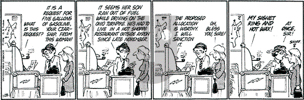 Doonesbury on Monday January 28, 1974 Comic Strip