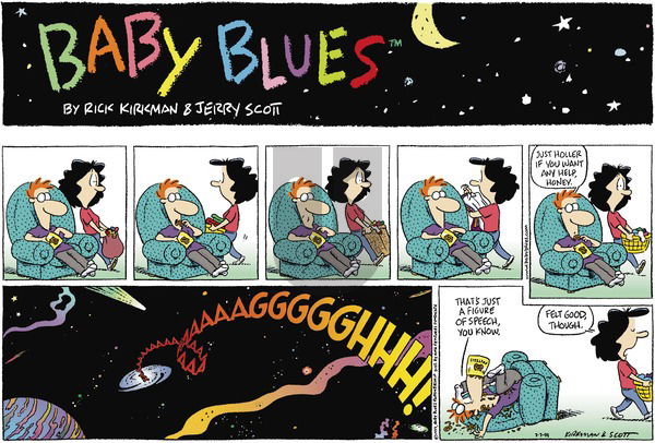 Baby Blues on Sunday February 7, 1999 Comic Strip