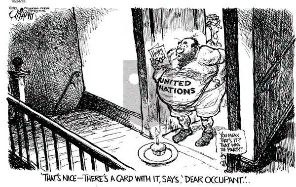 Pat Oliphant on Wednesday October 25, 1995 Comic Strip