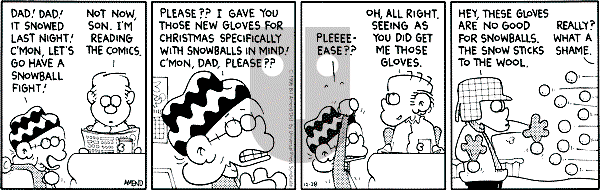 FoxTrot on Saturday December 28, 1996 Comic Strip