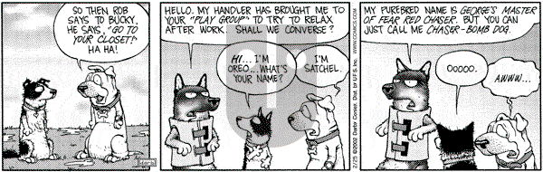 Get Fuzzy on Monday February 25, 2002 Comic Strip