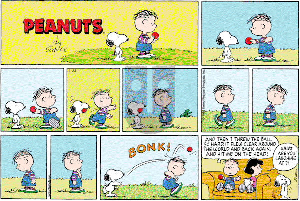 Peanuts - Sunday February 22, 1998 Comic Strip