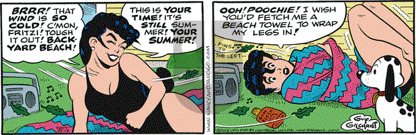 Nancy on Wednesday September 25, 2013 Comic Strip