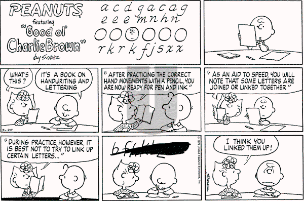 Peanuts - Sunday March 25, 1979 Comic Strip