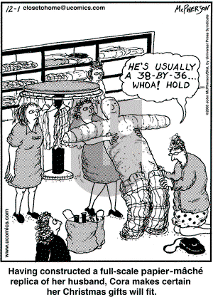 Close to Home on Monday December 1, 2003 Comic Strip