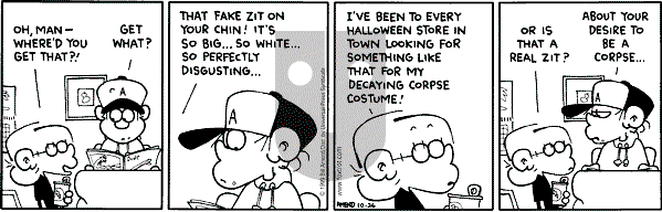 FoxTrot on Tuesday October 26, 1999 Comic Strip