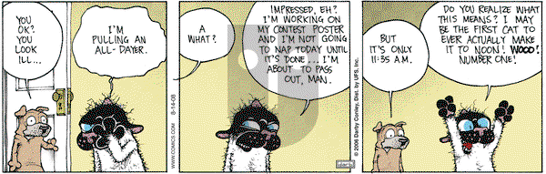 Get Fuzzy on Thursday August 14, 2008 Comic Strip
