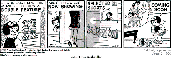 Nancy Classics on Thursday August 3, 2017 Comic Strip