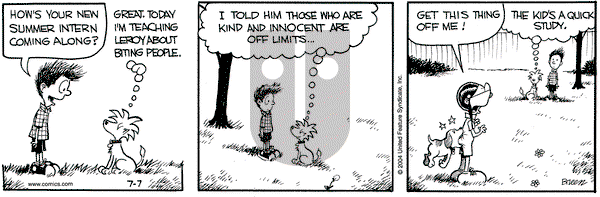 Grand Avenue on Wednesday July 7, 2004 Comic Strip