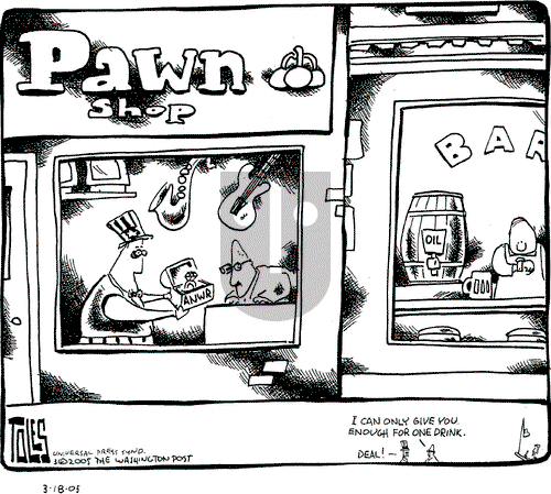 Tom Toles on Friday March 18, 2005 Comic Strip