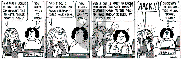 Cathy Classics on Wednesday August 7, 1996 Comic Strip