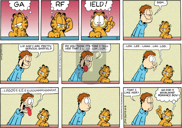 Garfield - Sunday August 8, 2010 Comic Strip