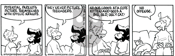 Arlo and Janis on Saturday February 20, 1999 Comic Strip