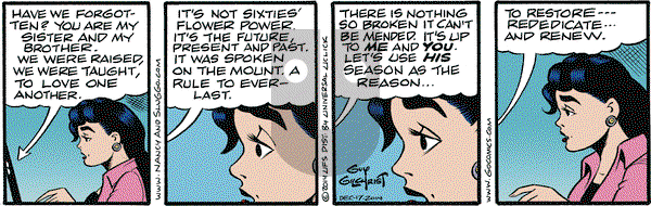 Nancy on Wednesday December 17, 2014 Comic Strip