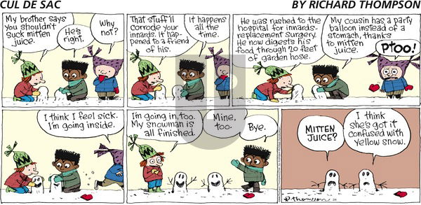 Cul de Sac on Sunday February 4, 2018 Comic Strip
